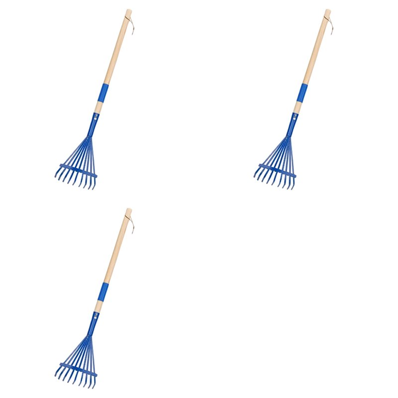 Gardening Tools For 3 Year Old - JHD 3X 子供用熊手 木製ハンドル付き かわいい熊手 子供用