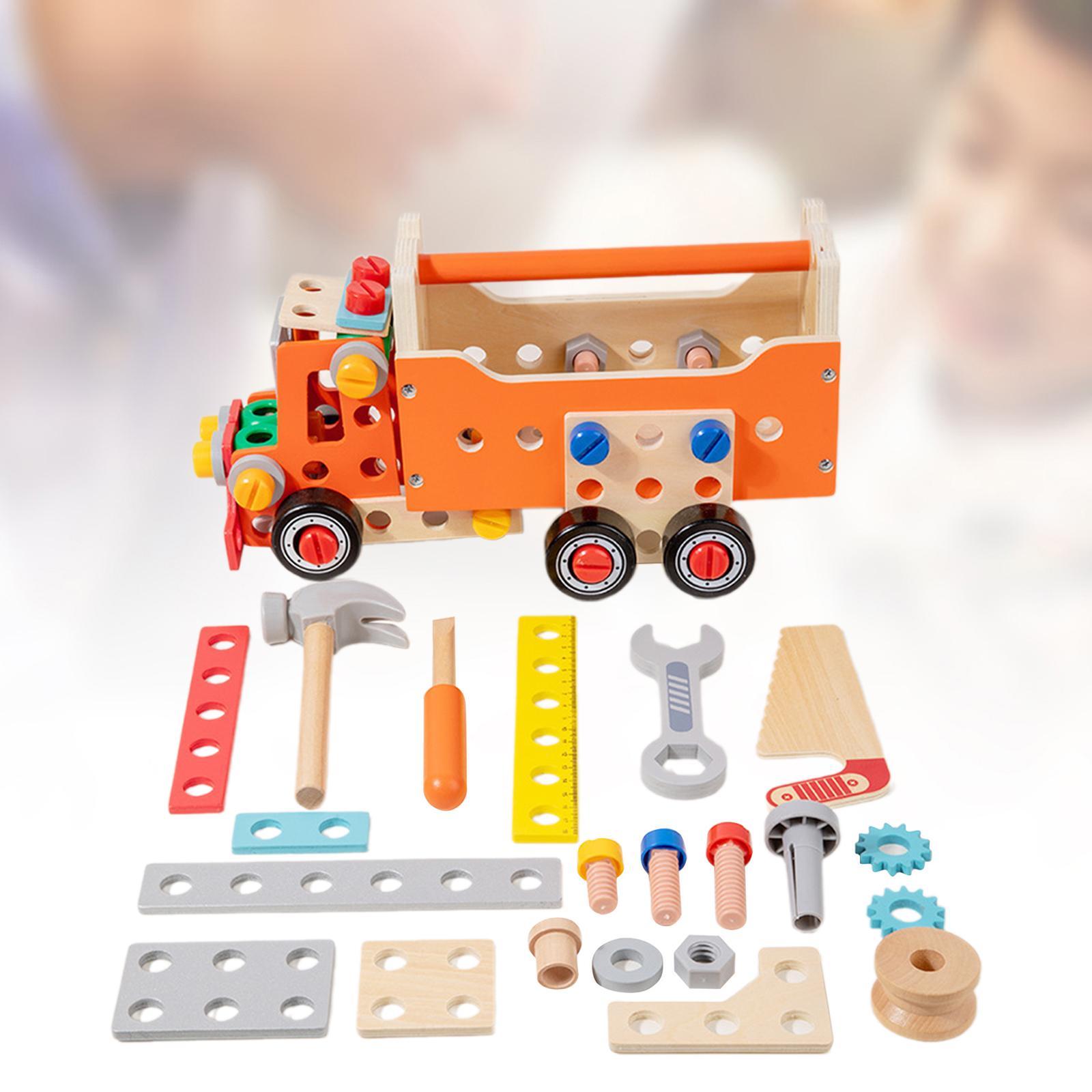 Gardening Tools For 3 Year Old - 木製組み立てセット クリスマスプレゼント 創造的なギフト 木製ツールボックス 子供向け 3歳、4歳、5歳、6歳、7歳
