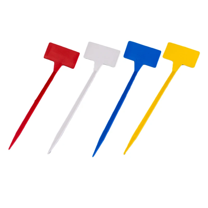 Gardening Tools Usa - プラスチックラベル家庭用植物、T型ツール、保育園、庭、庭、タグ、DIY、新品、ピース/セット