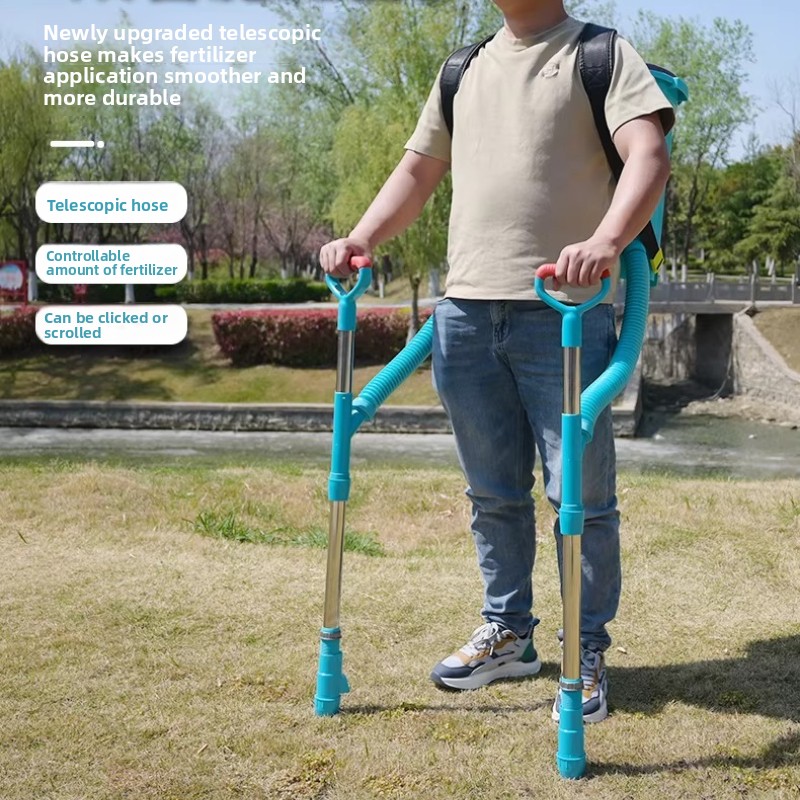 Grass Seed Spreader - 手動式トウモロコシ肥料散布機、肥料散布用ハンドヘルドディブラー、農業用散布ツール、耐久性のある農業機器