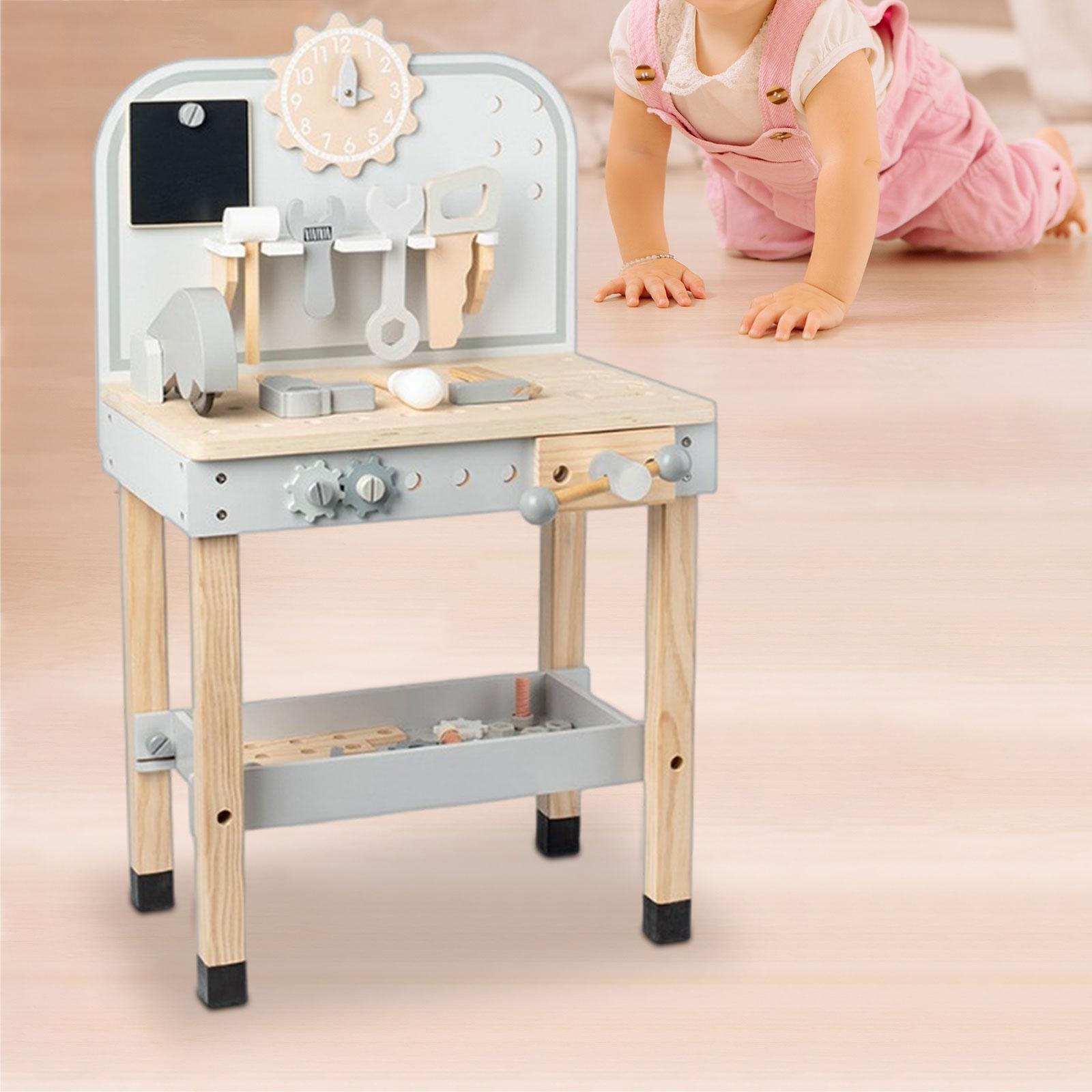 Gardening Tools 5 Year Old - 大型プレイツールベンチおもちゃ、3歳以上の幼児向けのワークベンチセット、DIY