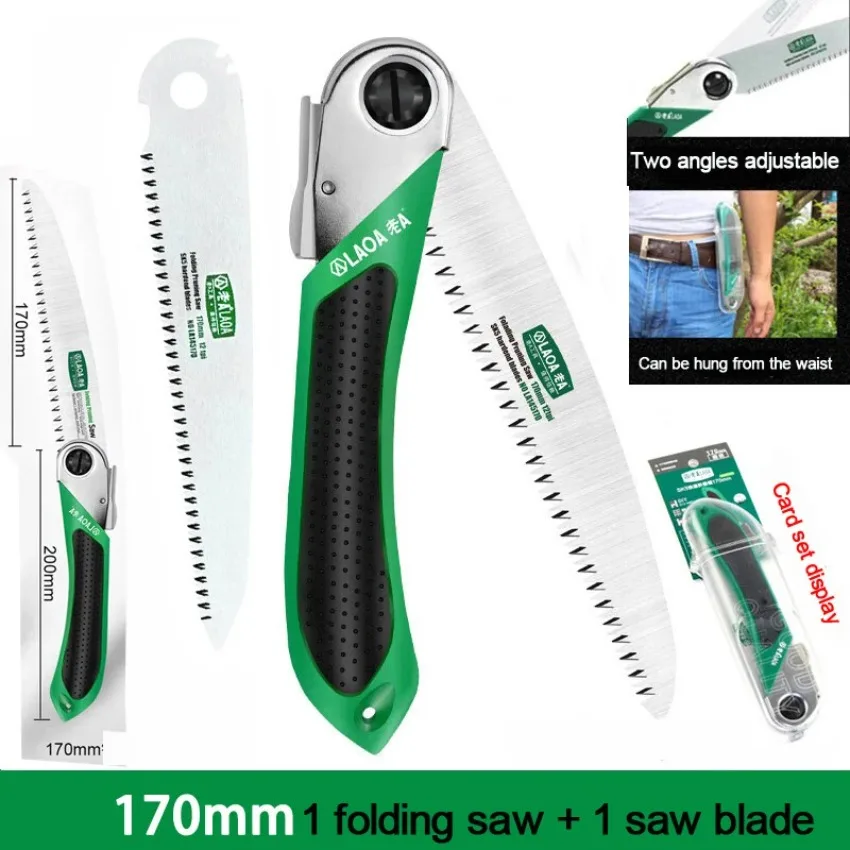 Gardening Tools Sharp - ラオア-ガーデンソープルーナー、剪定ばさみ、剪定ばさみ、ガーデニングセラ、キャンプソー、折りたたみ式鋭い歯、DIY木工ハンドツール