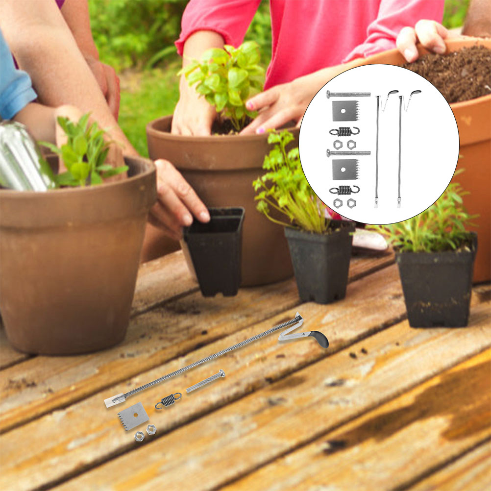 Gardening Tools Sharp - プロ仕様の植物結束機用アクセサリーセット2個入り。高強度スプリング、鋭利な刃、結束ピンが付属。ガーデニング用結束工具に最適。