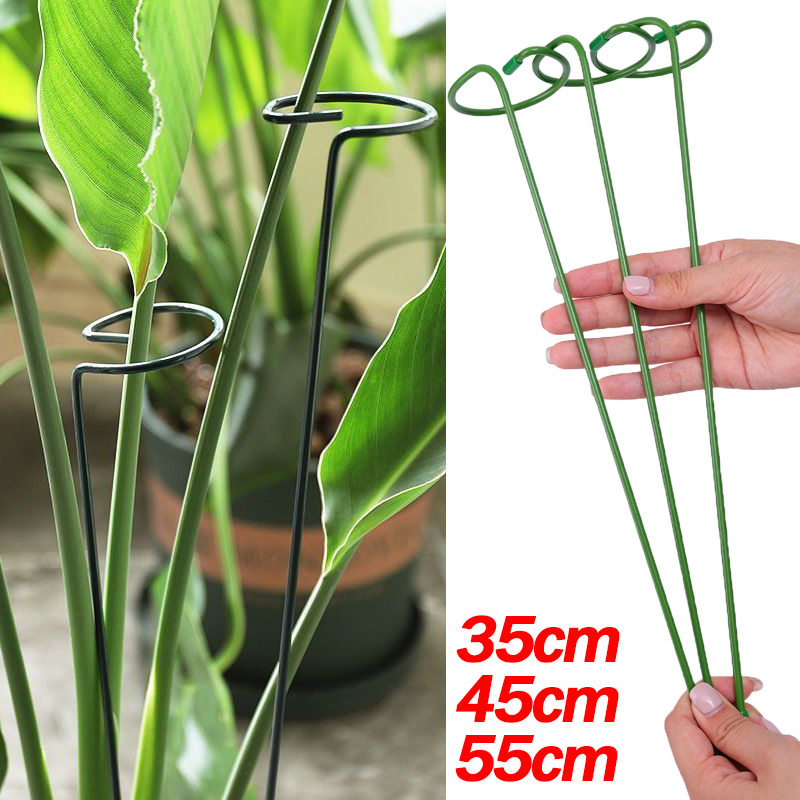 Gardening Tools Hoe - 1-10 個金属単一幹植物低木ホルダーガーデンサポートステークリングバラの花野菜つる家庭園芸ツール