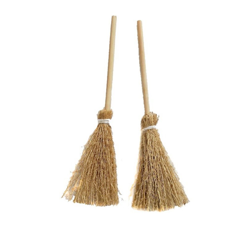 Gardening Tools Usa - 5 ピース/バッグクラフトシーンミニほうきキッチン庭の装飾品魔女わらほうき魔女ツールドールハウスアクセサリーハロウィン