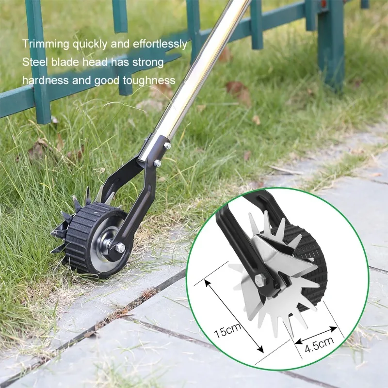 Gardening Tools Sharp - 家庭用マニュアル芝刈り機 – 正確な切断のための鋭利な刃 家庭用に便利なステンレス製エッジャー 芝生用ツール ガーデンツール