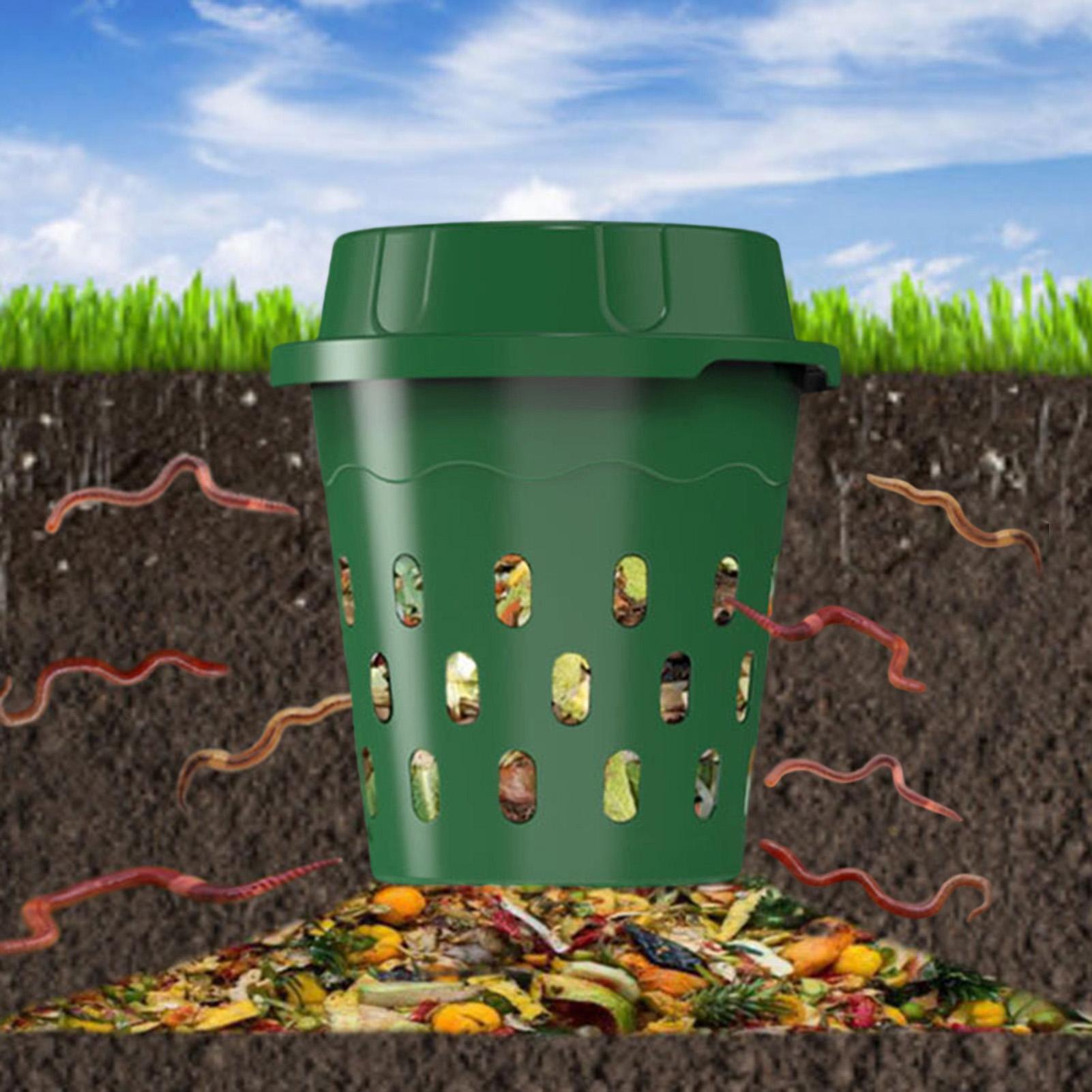 Compost Bin - 地下堆肥コンポスター、土壌肥料製造用、庭用、苗床農場用、高床式菜園用の地下堆肥容器