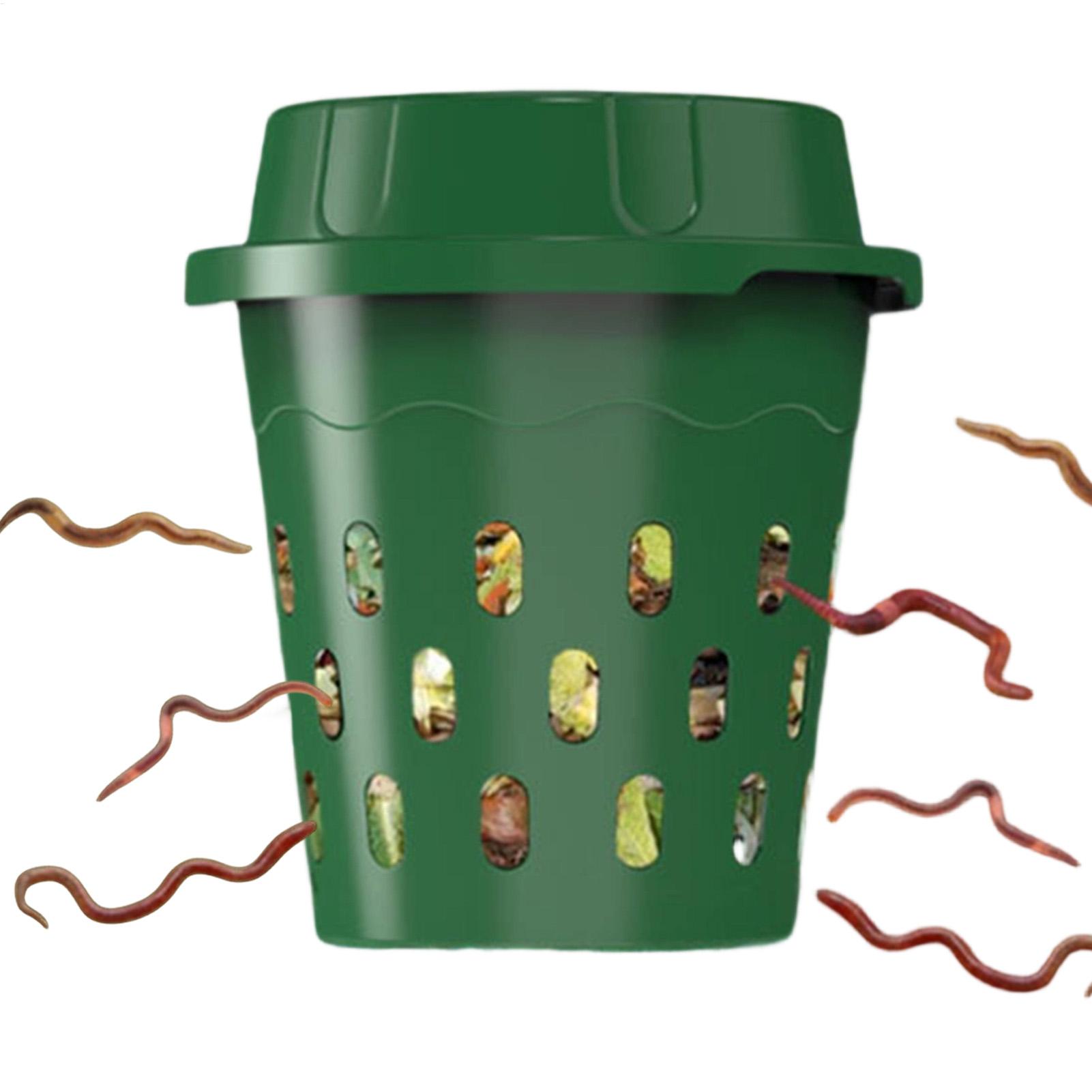 Compost Bin - 埋め込み式ミミズコンポスター 有機堆肥 庭用 埋め込み式コンポストビン 家庭用キッチン廃棄物 ミミズ堆肥化