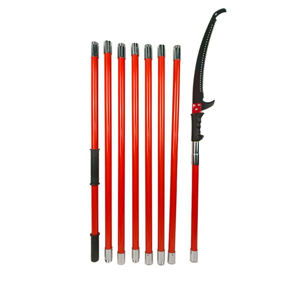 Gardening Tools Sharp - 剪定鋸 厚みのある32mm断熱ポール ガーデンハンドツール ダブルフックソー シャープエッジツリー剪定 屋外高所作業用