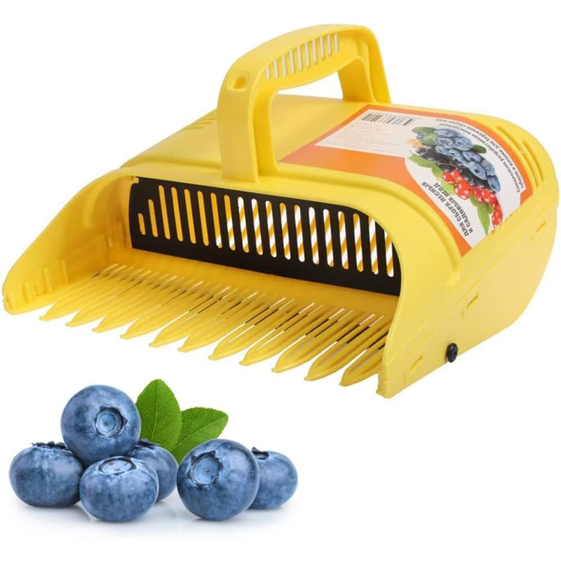 Gardening Tools Rake - ブルーベリーピッカー ベリーピッカー レーキ コーム歯付き 軽量ハンドル 大容量