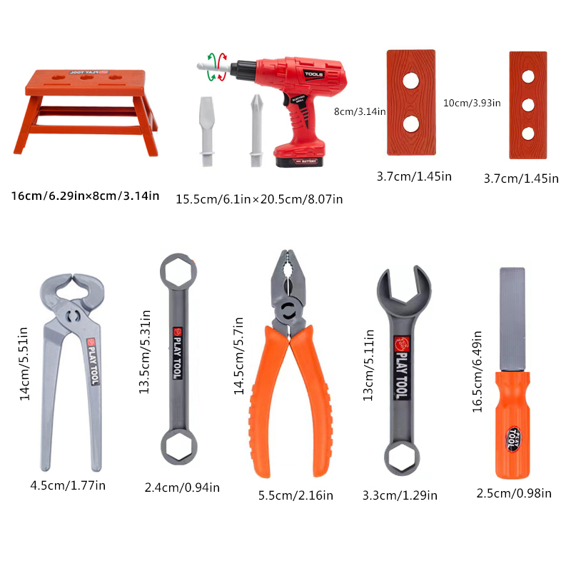38個/39個/42個入りおもちゃ工具箱セット、電動おもちゃ - Gardening Tools For 3 Year Old のレビューと価格