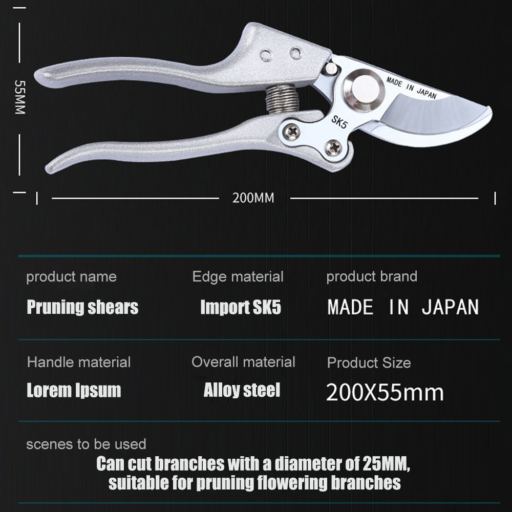 SK5 高炭素鋼庭剪定鋏手はさみ省力枝切断ツール滑り止め植物 - Garden Hand Trowel のレビューと価格
