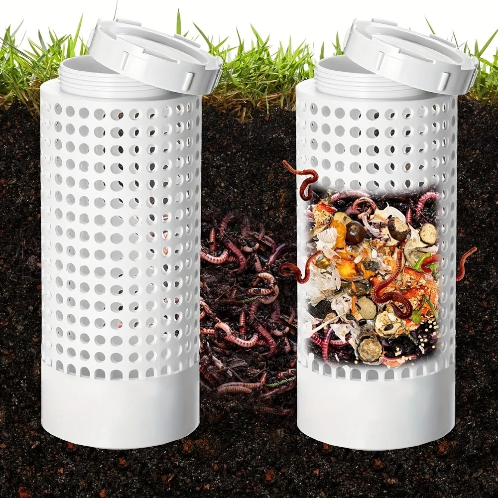 小型植木鉢や庭用のワームコンポスト容器、省スペースのワームテ - Compost Bin のレビューと価格