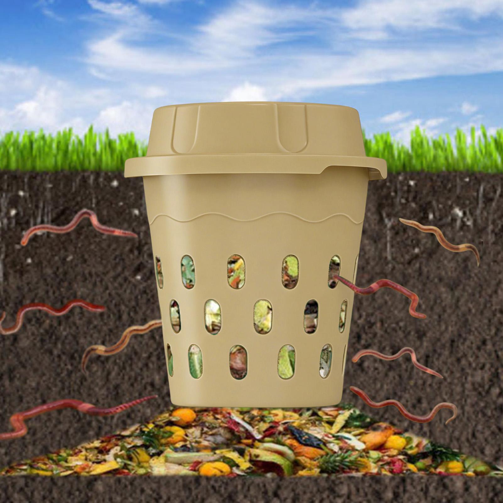 埋め込み式ワームコンポスター、換気穴付き、裏庭、公園、高床式 - Compost Bin のレビューと価格