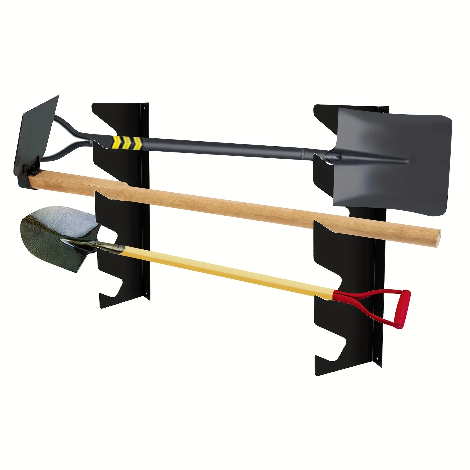 頑丈な金属製ガーデンツールホルダー、シャベルと熊手の収納付き - Gardening Tools Rake のレビューと価格