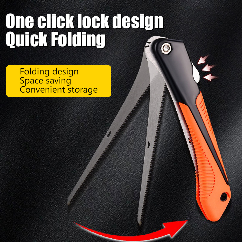 1個入り 手動折りたたみ鋸 SK5鋼 ワンボタン折りたたみデ - Gardening Tools Sharp のレビューと価格