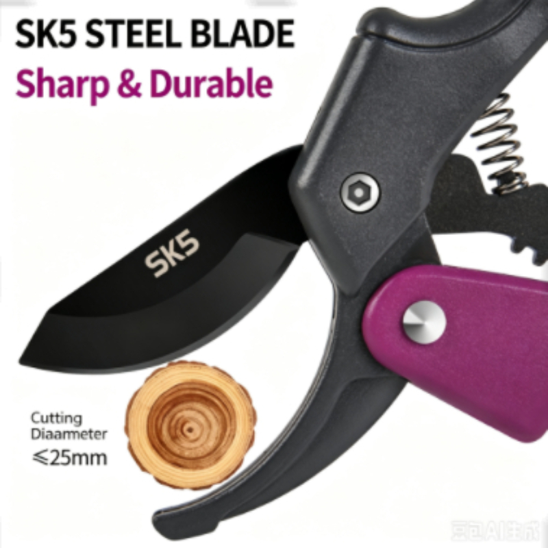 SK5 ギア剪定鋏ポータブル家庭用園芸はさみグレーパープルハ - Gardening Tools Sharp のレビューと価格