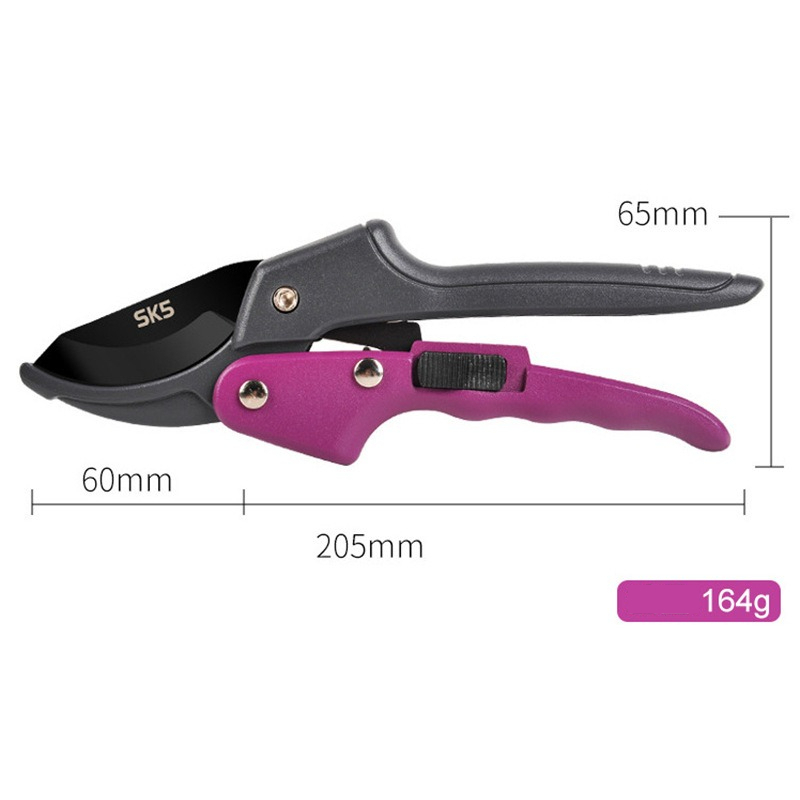 SK5 ギア剪定鋏ポータブル家庭用園芸はさみグレーパープルハ - Gardening Tools Sharp のレビューと価格