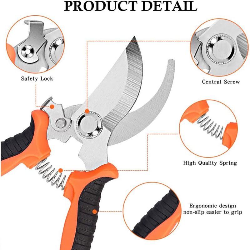 園芸用ハサミ人間工学に基づいたハンドル付き剪定ばさみプロ仕様 - Gardening Tools Sharp のレビューと価格