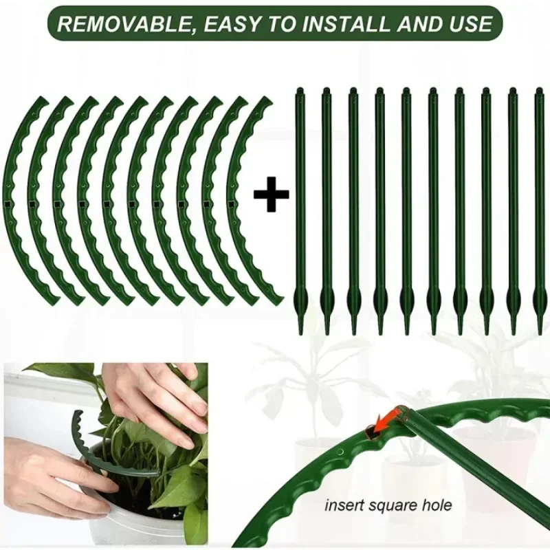 プラスチック製のパイルサポート,植物パイルスタンド,温室の配 - Gardening Tools Hoe のレビューと価格