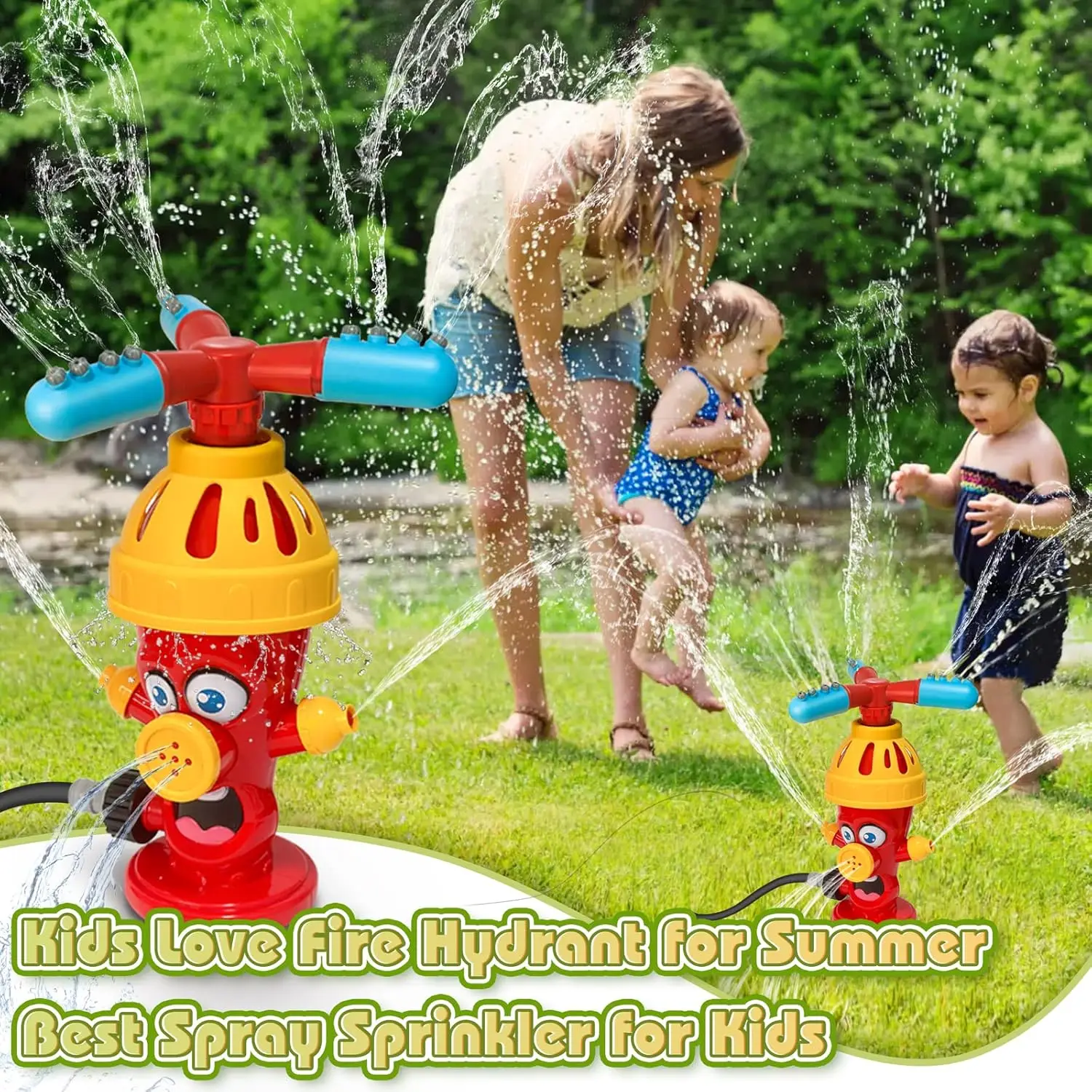 水スプレーおもちゃ消火栓スプリンクラー屋外裏庭庭水おもちゃ夏 - Gardening Tools For 3 Year Old のレビューと価格