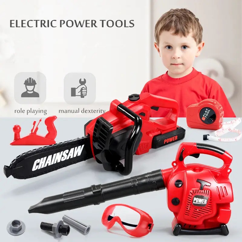 大型子供電子チェーンソー子供プレイツールごっこ遊びツールキッ - Gardening Tools 5 Year Old のレビューと価格