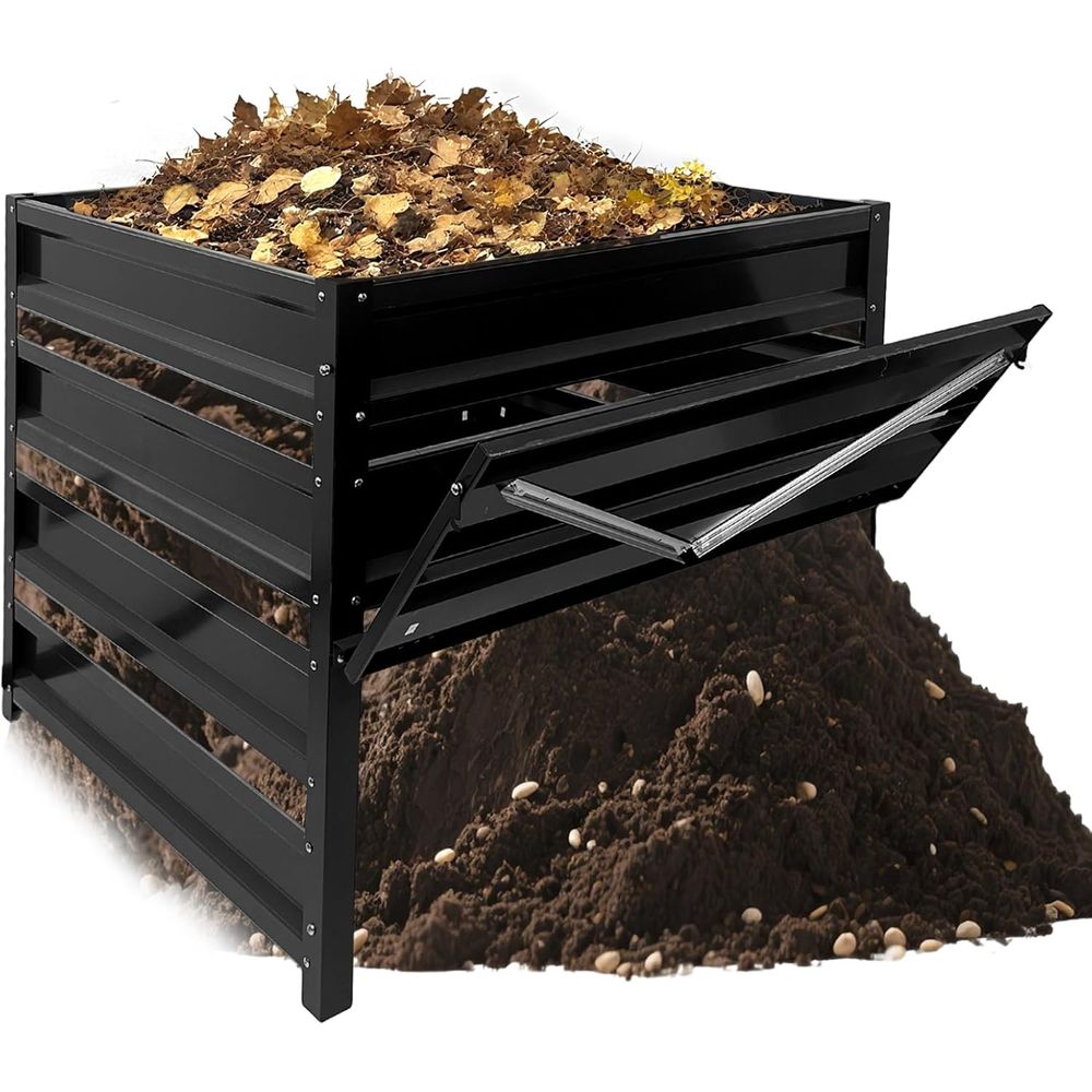 屋外用コンポストビン - 285ガロンの金属製ワイヤーメッシ - Compost Bin のレビューと価格