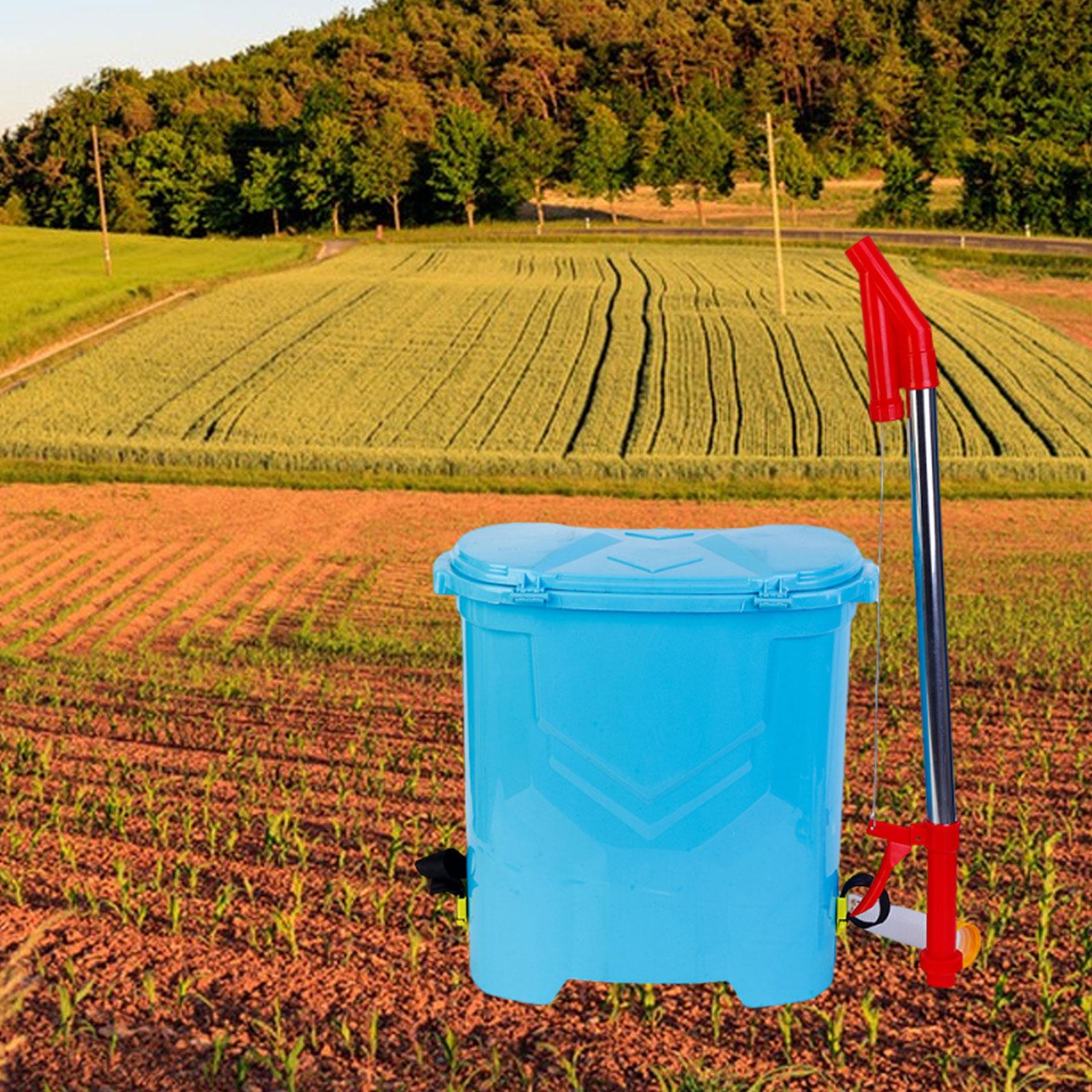肥料散布機 バックパック型 大型バケット 手動式人間工学に基 - Grass Seed Spreader のレビューと価格