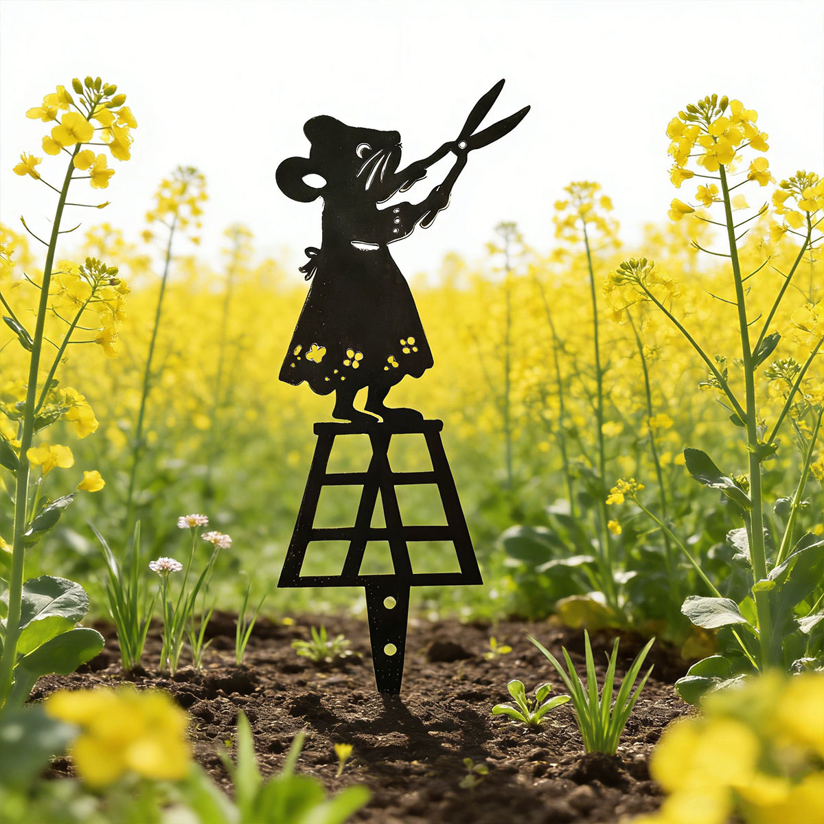ブラックシルエットラインメタルガーデンコラム、ハサミ付きマウ - Gardening Tools Usa のレビューと価格