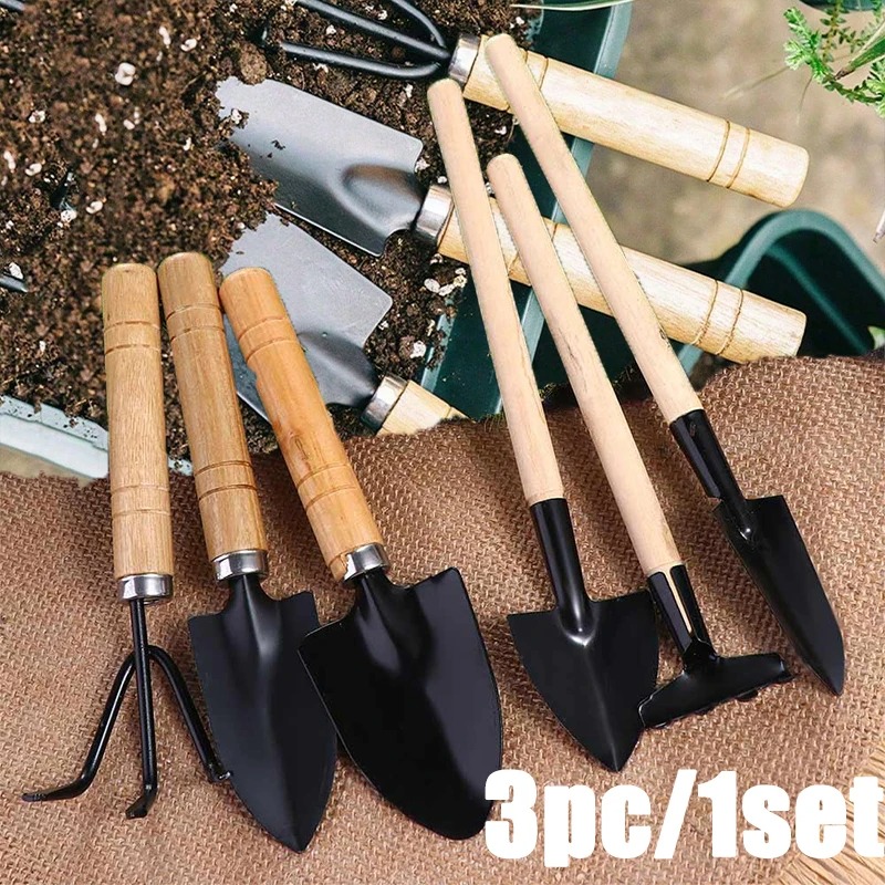 3PC/1セットミニガーデニングツールセットポータブル小型ガ - Gardening Tools Usa のレビューと価格
