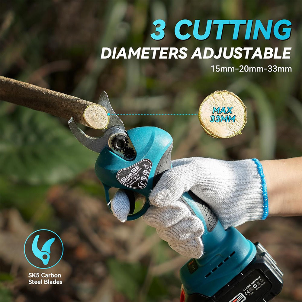 Seesii 3-in-1 ブラシレス伸縮式高枝切りばさみ  - Gardening Tools Usa のレビューと価格