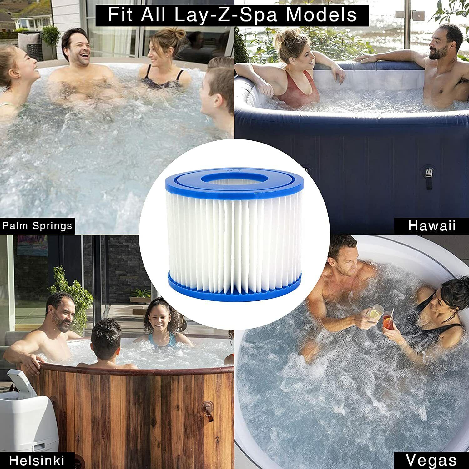 Lay-Z Lazy Spa プール用カートリッジフィルター - Gardening Tools Usa のレビューと価格