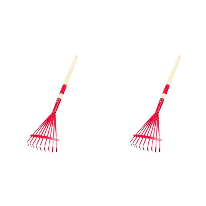 A84X-2X 子供用熊手、木製ハンドルとかわいいデザイン、 - Gardening Tools For 3 Year Old のレビューと価格