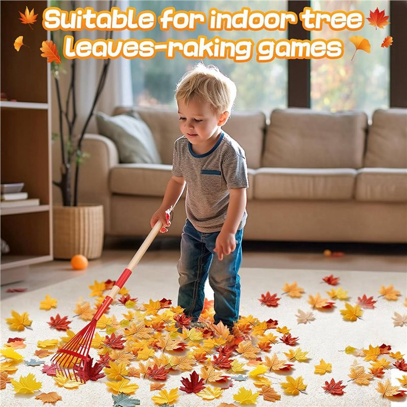 A84X-2X 子供用熊手、木製ハンドルとかわいいデザイン、 - Gardening Tools For 3 Year Old のレビューと価格