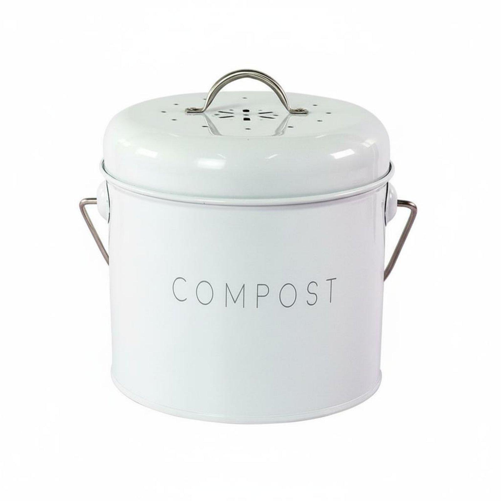 キッチン用卓上ゴミ箱、コンパクトな蓋付きコンポスト容器、堆肥 - Compost Bin のレビューと価格